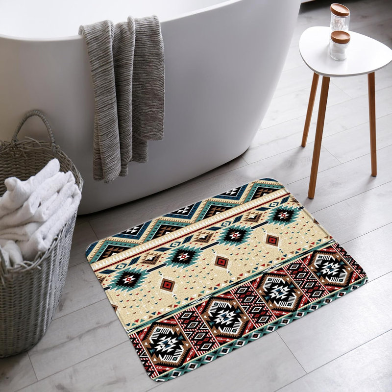 Tapis de salle de bain Aztec