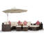 Yancey 5 Seater Rattan Corner Sofa Set