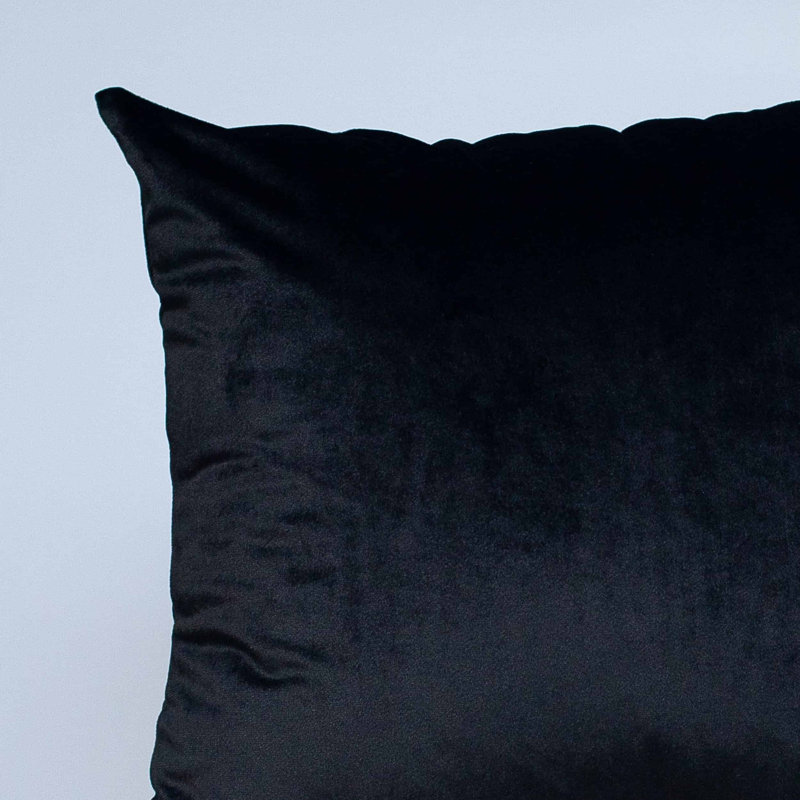 Black Cushion, Synthetic filled, 58x58cm