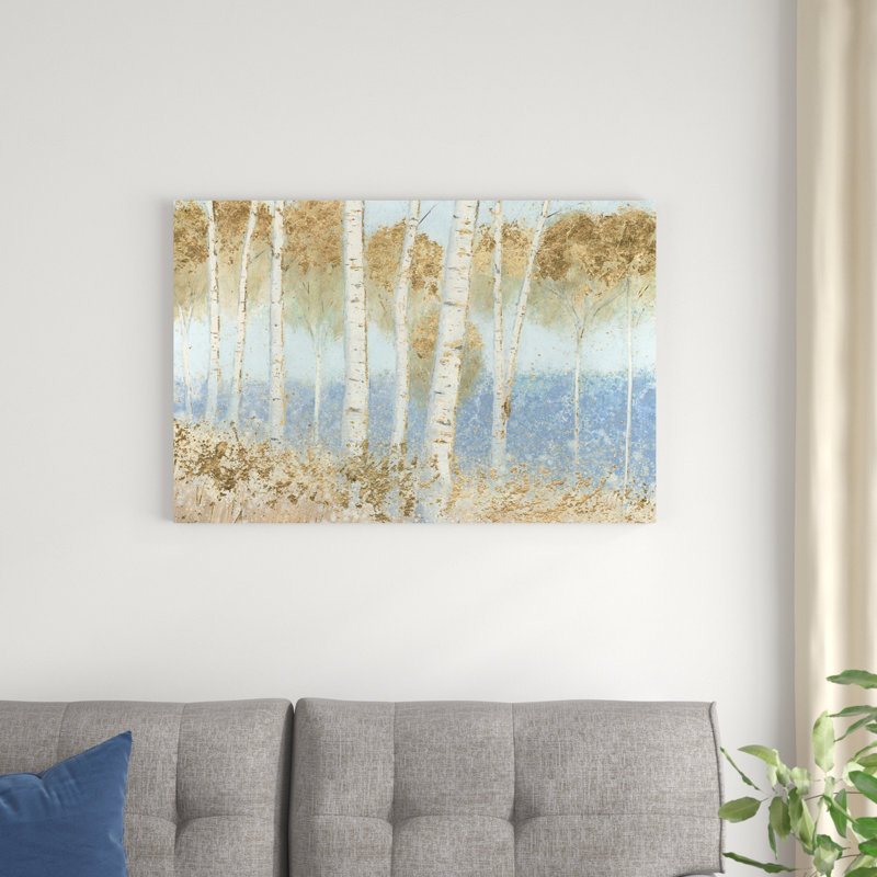 Bouleaux d'été, H 24 po x l 36 po x P 1,25 po