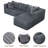 105" L-Shaped Modular Compression Sofa-500802671-500802669