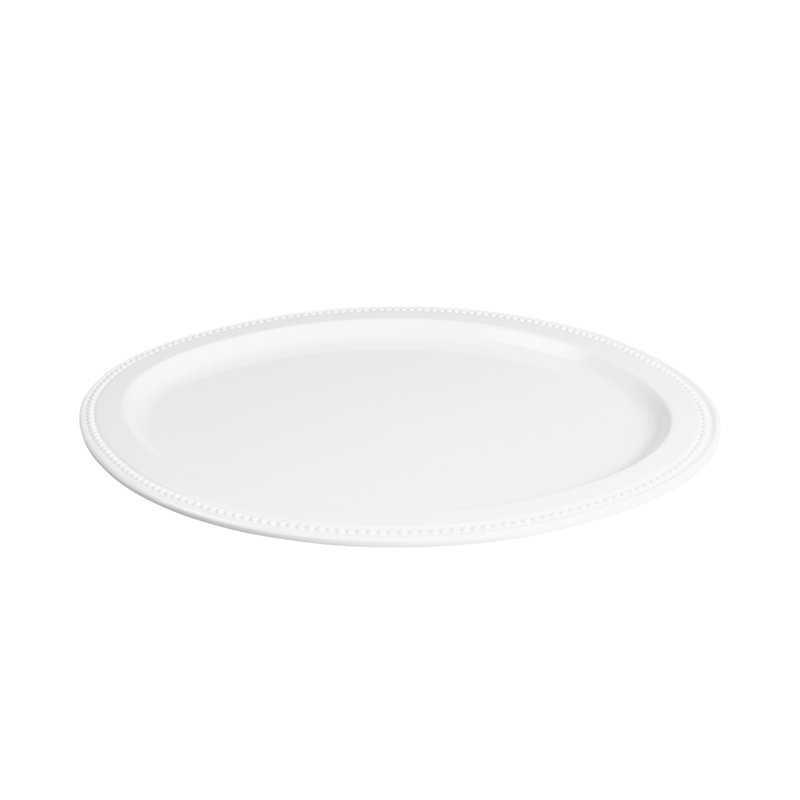 Elite Global Solutions Venetian Melamine Platter, White