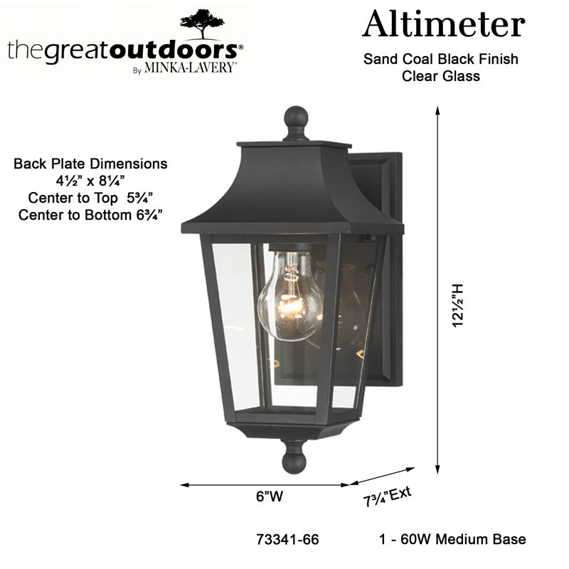 Altimeter 1 - Light Sconce Outdoor Wall Light