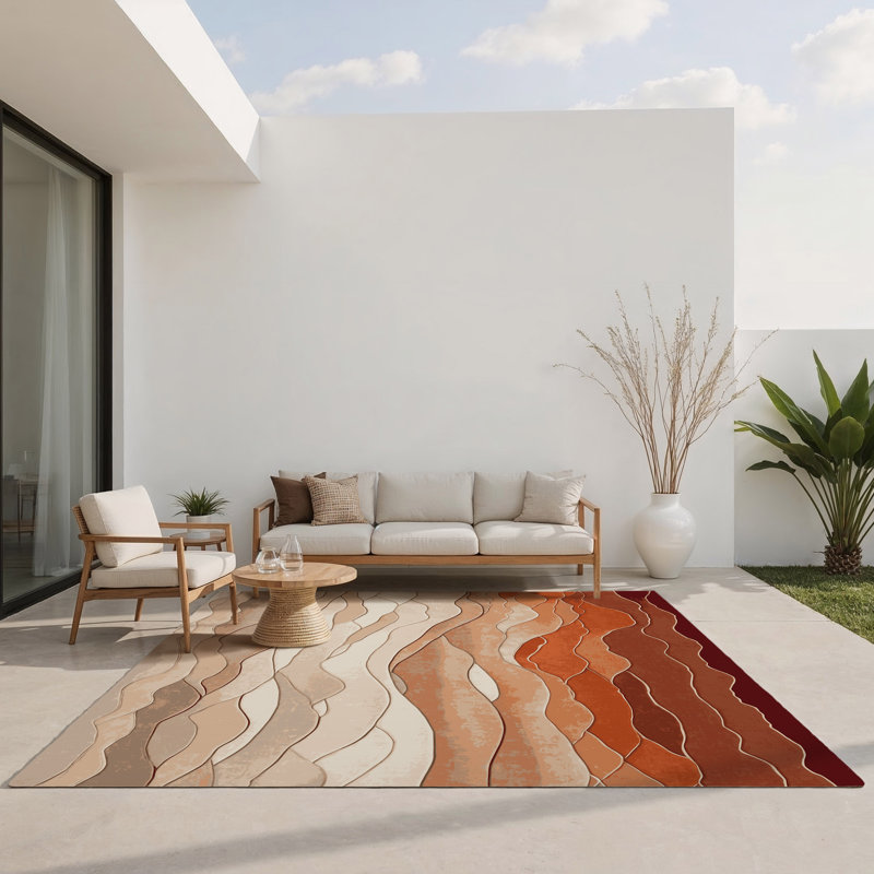 Tapis intérieur et extérieur Whispering Sands, Rectangle 9 pi x 12 pi