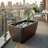 Manhattan 40" Balcony Planter & Pond – Large Outdoor Rectangular Planter Box-14212036