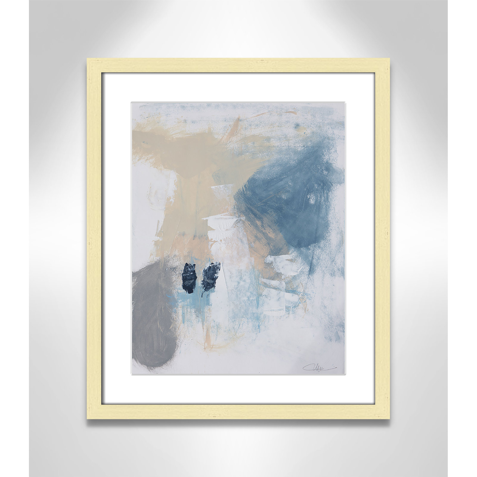 Coastal Carnival Collection "Coastal Carnival II" Print, Gold Single Picture Framed Paper, White, 19" H x 16" W x 1.25" D