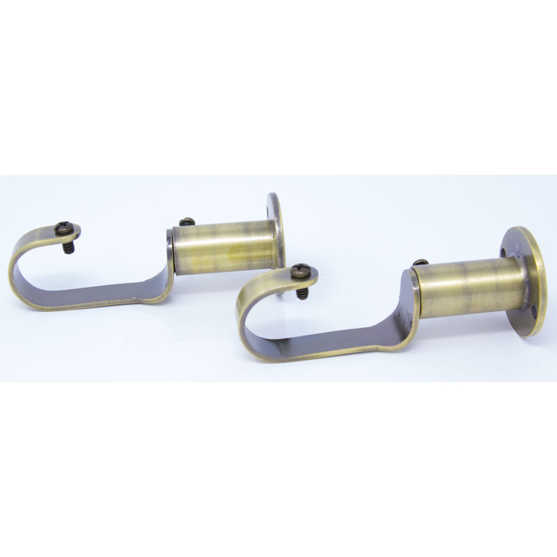 Pflugerville Zinc Cast Mounting Bracket, Antique Brass