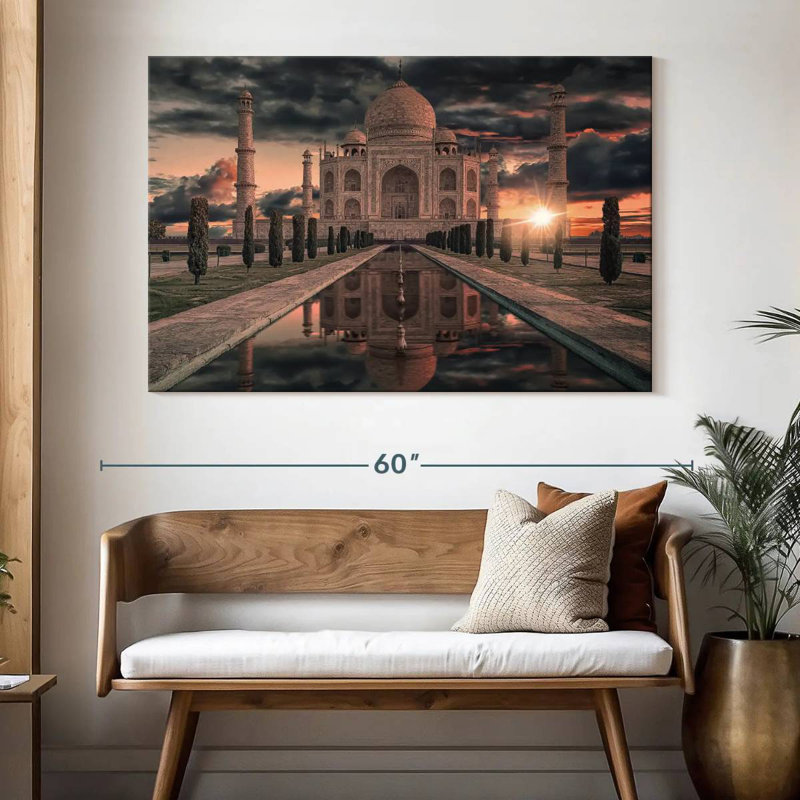 Taj Mahal à couper le souffle Adella, H 34 po x l 51 po