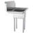 31 " L x 22 " W Silver Freestanding Service Sink