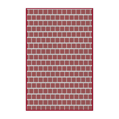 Tapis noir/blanc à motifs Lamentin