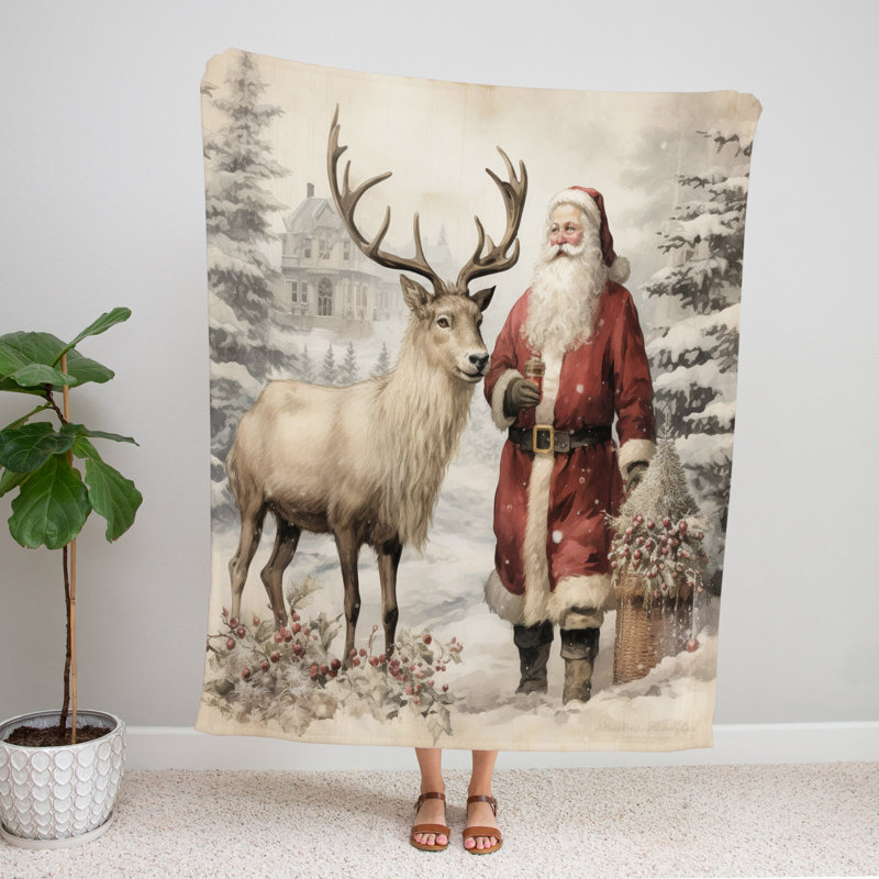 Throw Blanket, 68" W x 80" L, Abstract, Brown/Red