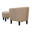 Anges Upholstered Barrel Chair with Ottoman-1616579775