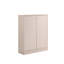 Armoire à chaussures / rangement avec deux portes et cinq tablettes - blanc
