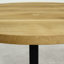 Abi Oak Round Solid Wood Top Metal Base Dining Table-1408458678-1408458682