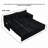 73"Convertible Sofa Bed,Pull Out Bed,3-in-1 Sofa with Side Pocket& USB Ports,Modern Corduroy Couch for Living Room, Small Space, Apartment, Bedroom, Black