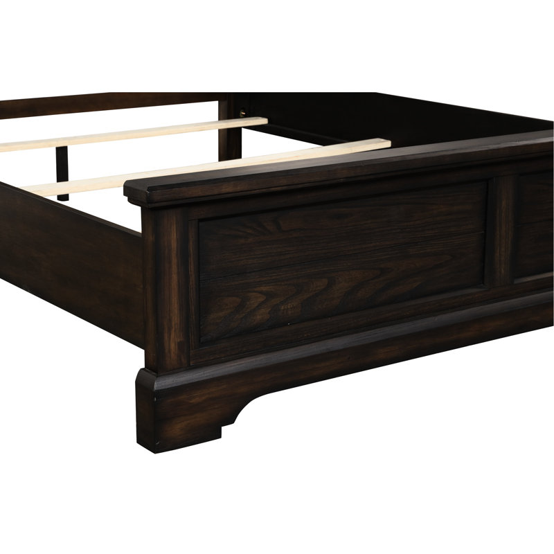 Queen Bed, Fusing Veneers And Pine Solid Bed With Quality, Blending