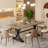 Keidenel Metal Base Dining Table-1798318632