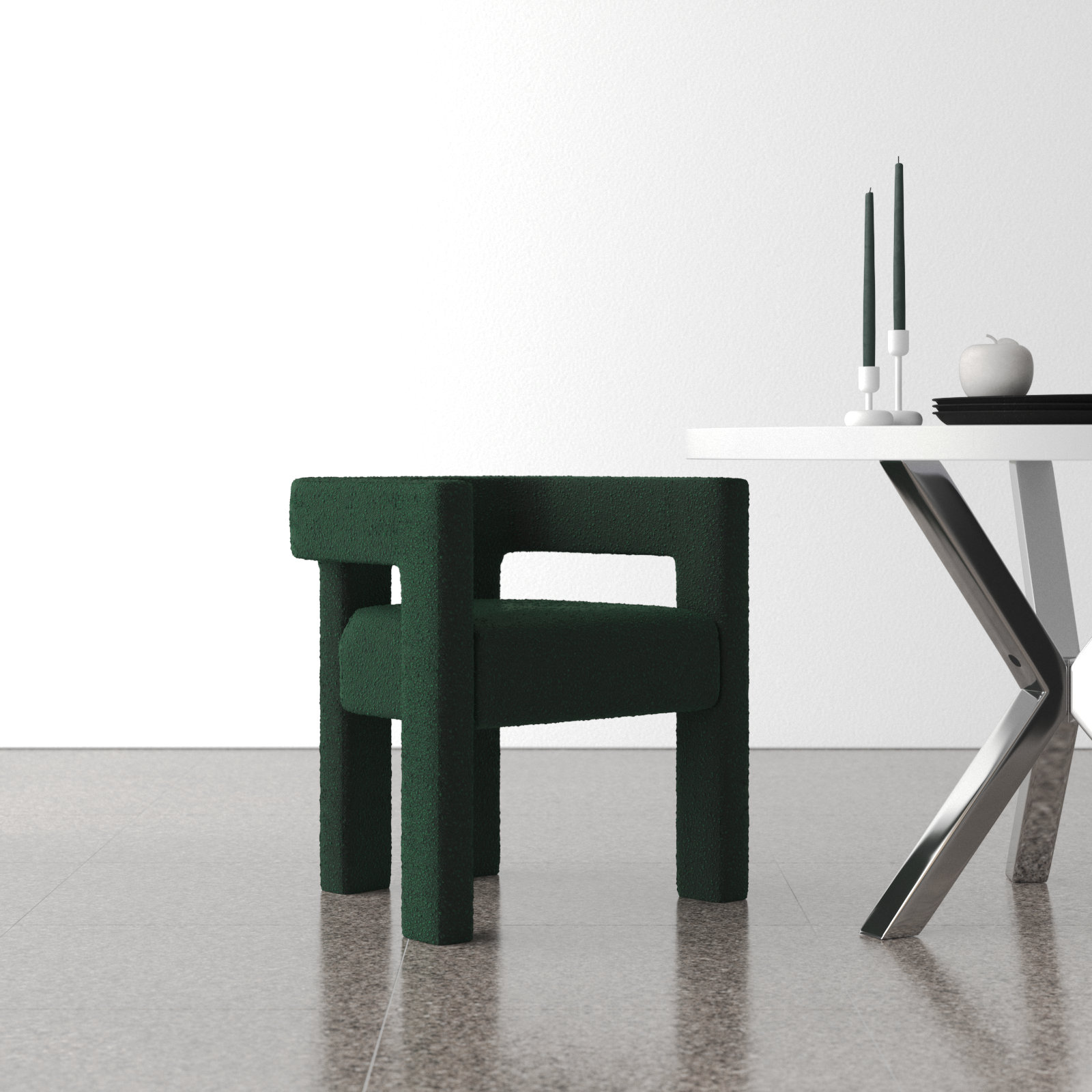 Cedernier Dining Armchair, Green