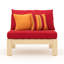 Chaise de patio avec coussins Sunbrella Sehrish-901313796