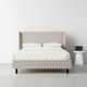 Lapa Upholstered Wingback Bed