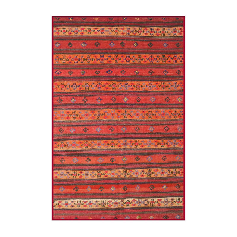 Tapis rouge Rubie Southwestern, Rectangle 5 pi x 8 pi