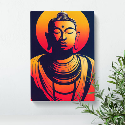 Modern Buddha No.1 Abstract - Wrapped Canvas