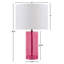 Lampe de table en verre rose Voir ci-dessous-690843723