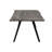 Acacia Wood And Metal Dining Table With Water Resistant Coating Top