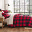 Ensemble d'édredon à motif écossais vert et blanc pour lit simple (66 x 90 po), ensemble de literie 2 pièces BCBG à rayures vichy pour lit à carreaux, ensemble de lit réversible à motif géométrique léger et doux Green Line-124609676-133330482