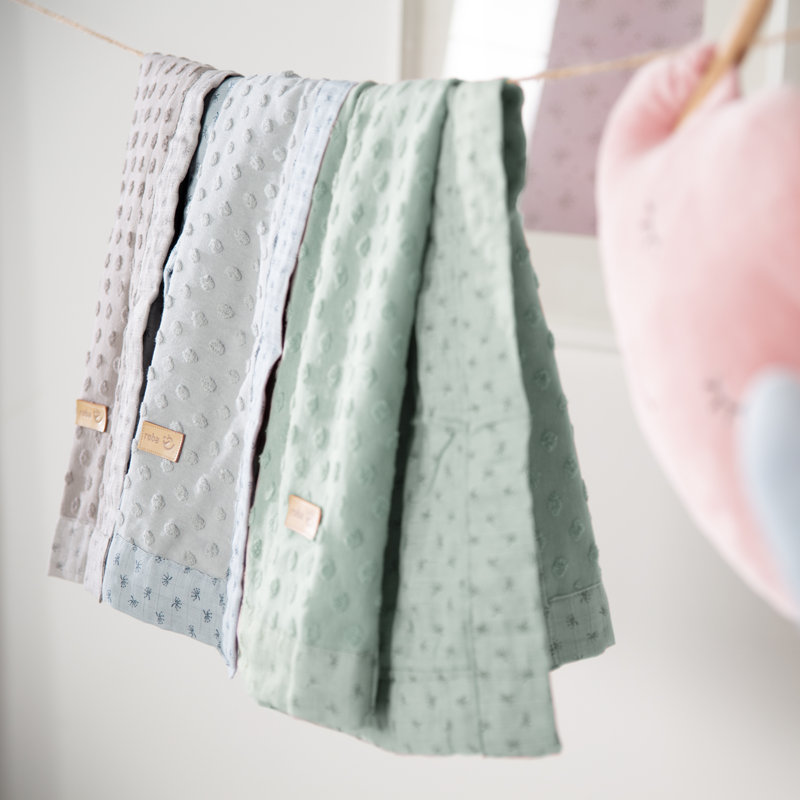 Cotton Blend Baby Blanket, Green