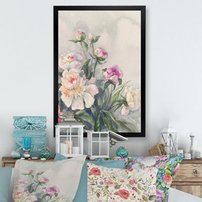 White Pink Peonies Bunch " White Pink Peonies Bunch "