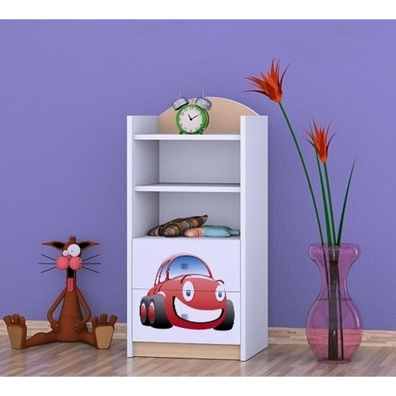 Gunner 96cm H X 45cm W Transportation Kids Cube, Bright Pear
