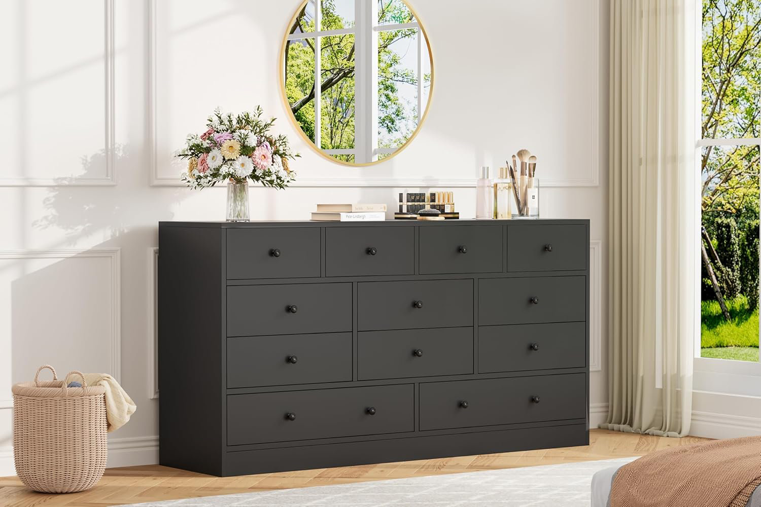 Ebern Designs 12 Drawer Dressers, Chests Of Drawers, 61'' Wood Storage ...