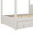 Platform Bed With Canopy Trundle & 3 Storage Drawers-1929107154