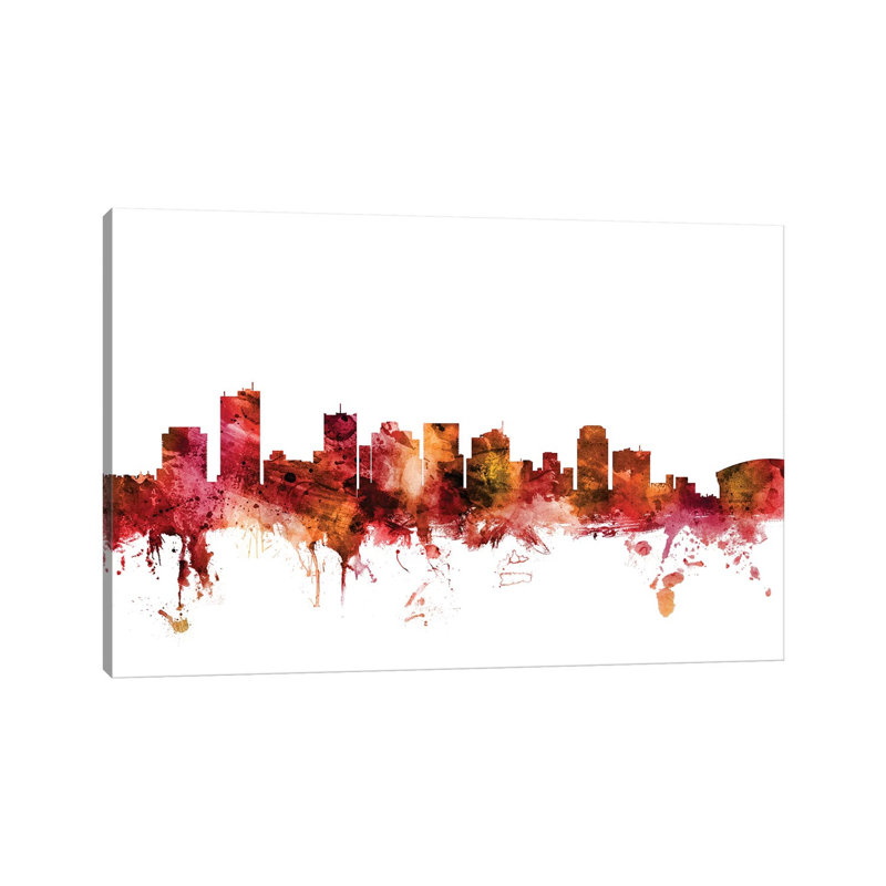 Phoenix, Arizona Skyline by Michael Tompsett - Wrapped Canvas Gallery-Wrapped Canvas Giclée