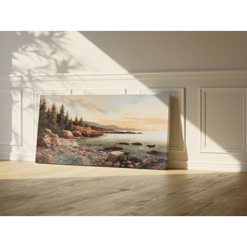 Grand panoramique de l'Acadia National Park, L 60 po x H 30 po x P 1,5 po, Toile tendue