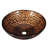 Tempered Glass Circular Vessel Bathroom Sink-147811161