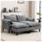 Loveseat with Storage and Footstools-807976397