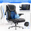 Grande et grande chaise de bureau 500 lb avec support lombaire réglable et accoudoirs rabattables 4D, sièges de direction ergonomiques très larges pour personnes lourdes