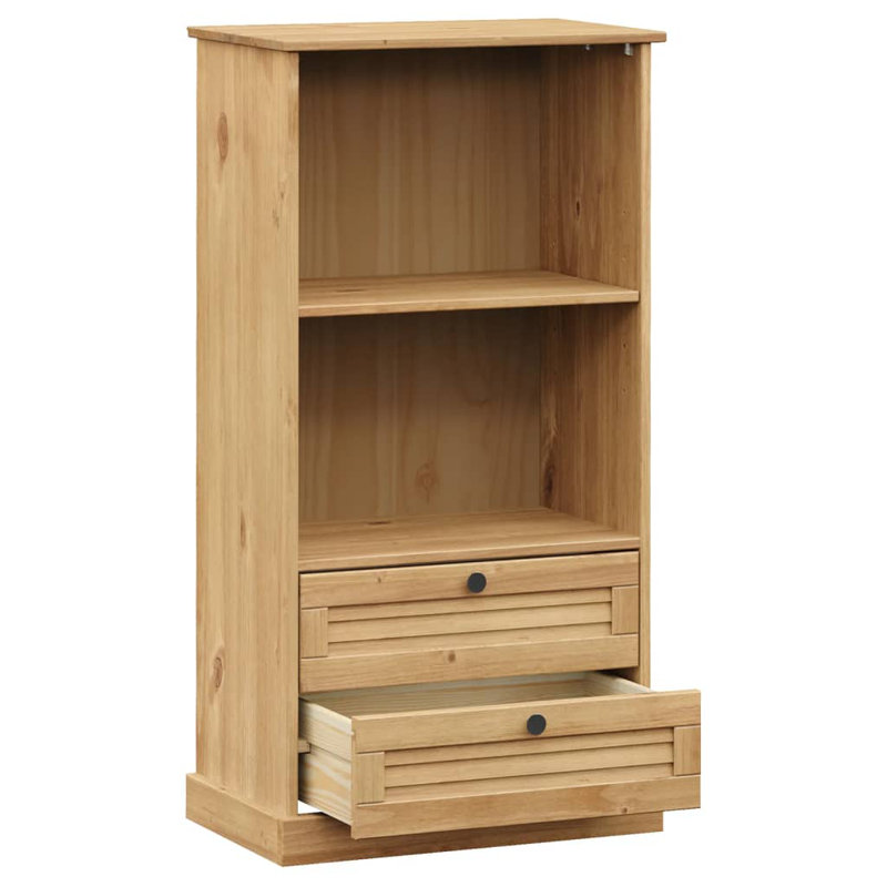 114.50cm H x 60cm W Standard Bookcase, Brown