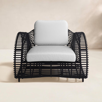 Chaise de patio avec coussins Dochi