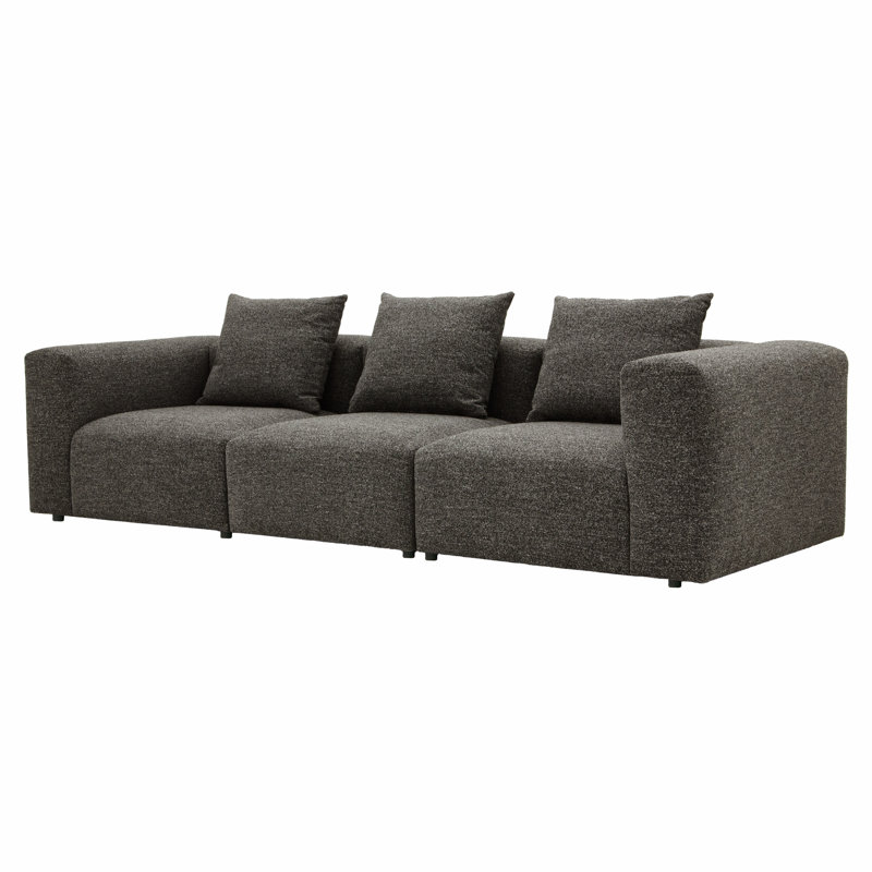 3 Seater Sofa & Chaise, Grey