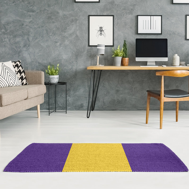 Tapis mauve/jaune, Rectangle 5 pi x 7 pi