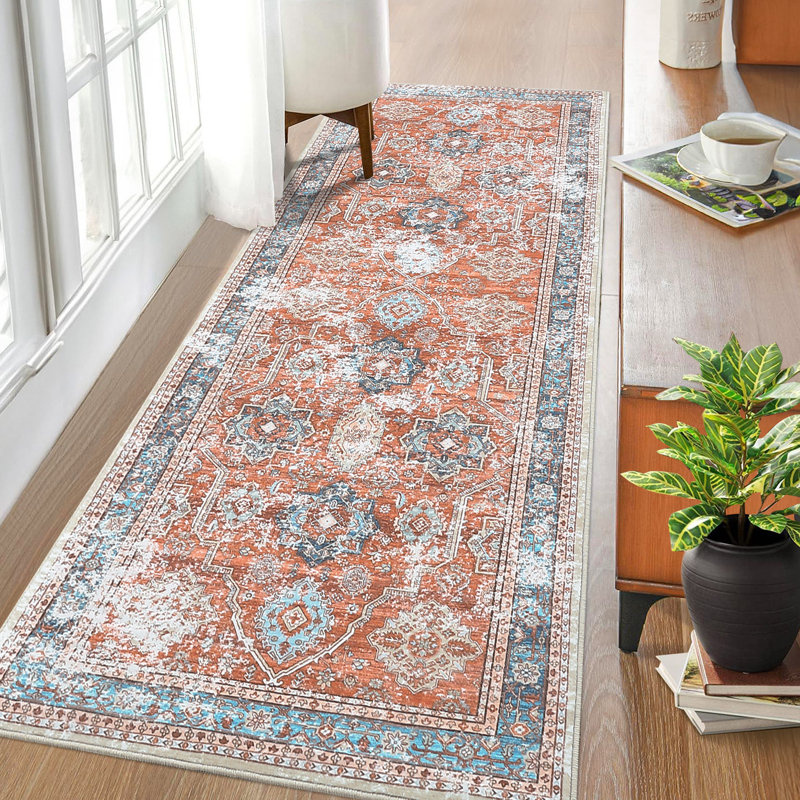 Tapis Tyena avec envers antidérapant, Tapis de couloir 2 pi x 6 pi