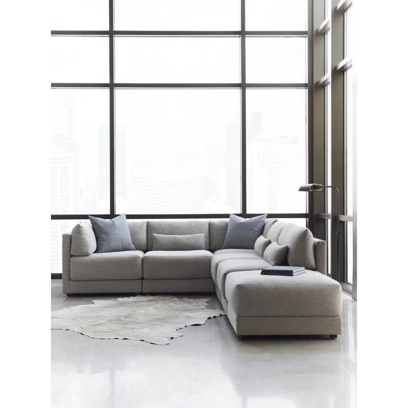 Dove Square Ottoman, Jack Linen 100% Polyester
