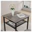 Ensemble de table de bar à hauteur de comptoir gris avec 2 tabourets de bar-1536098274-1536098285