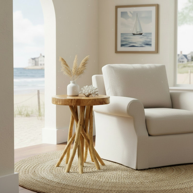 Brishaun Solid Wood End Table