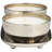 Metal Tropical Breeze Scented Hammered 12 oz 2 Wick Decorative Candle with White Wax Set-91734896-91734891