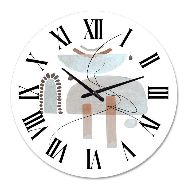 Minimal Compositions of Abstract Face VIII - Horloge murale moderne, Grand