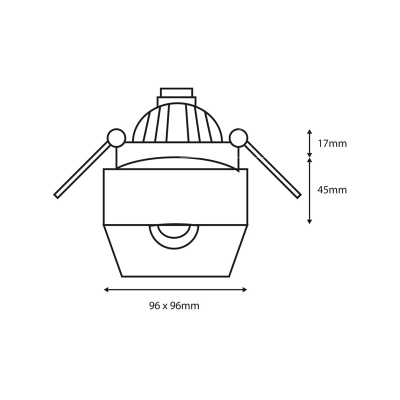 Maximilien Ceiling Spotlight, Black